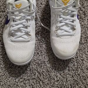 Nike White and Purple Athletic Shoes